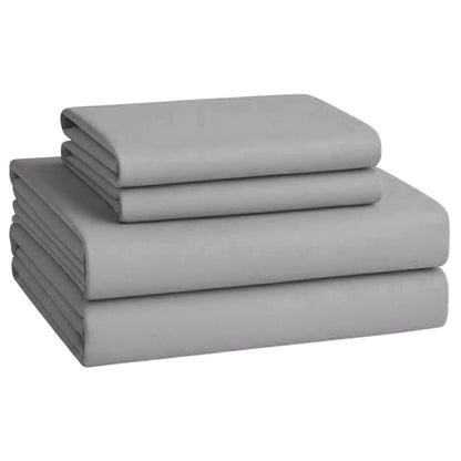 Bed Sheet Set, Fitted Sheet, Flat Sheet and Pillowcase, Wide Pocket, 2800 Thread Count, Premium Egyptian, Single, Double, Queen and King Size