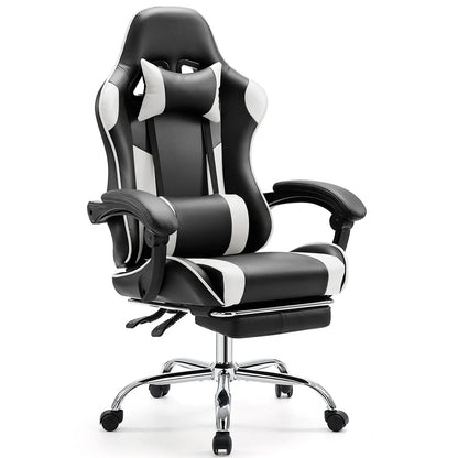 JHK Ergonomic Racing Gaming Chair With Headrest and Lumbar Support