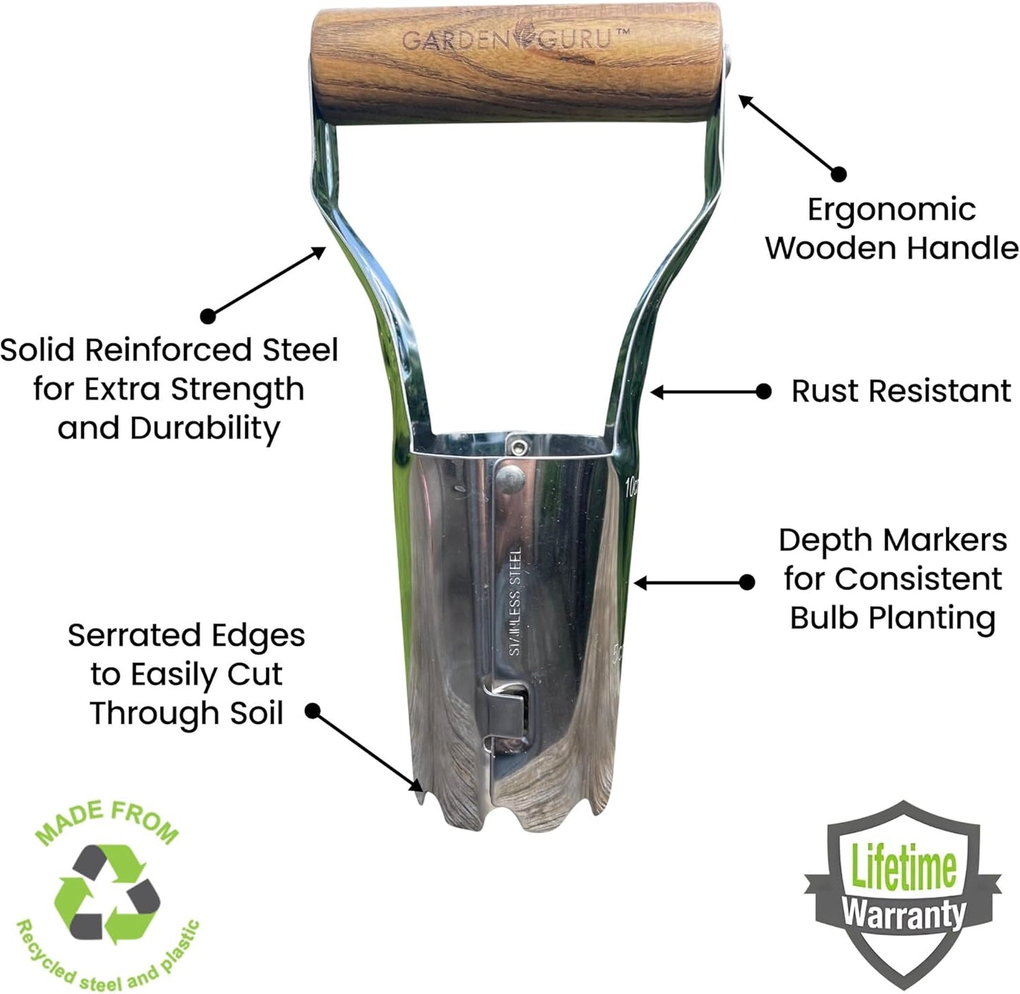 Stainless Steel Garden Bulb Planter