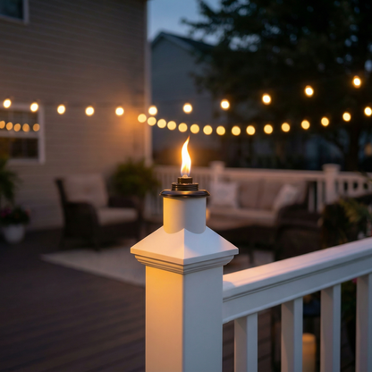 BuzzCaps (10) Ten Pack - The Original Mosquito Repellent Outdoor Torch Post Cap