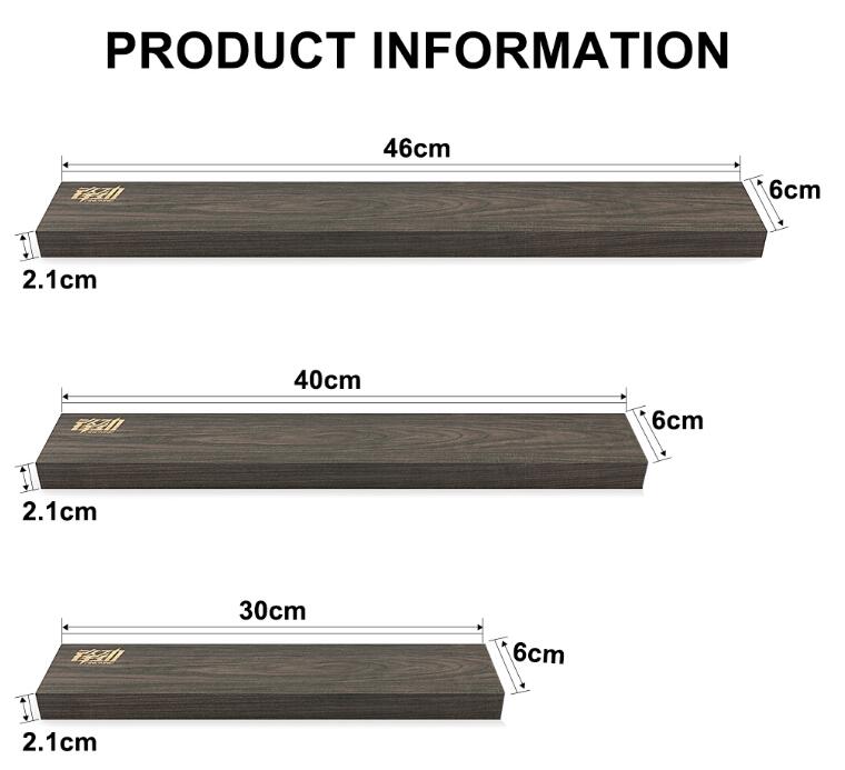 FINDKING Powerful Magnetic Knife Strip Handmade Acacia wood knives Holder Wall Mount Block