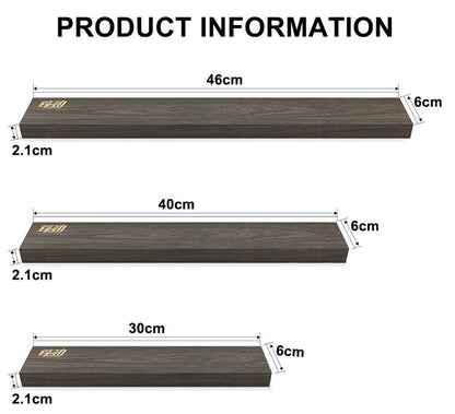 FINDKING Powerful Magnetic Knife Strip Handmade Acacia wood knives Holder Wall Mount Block