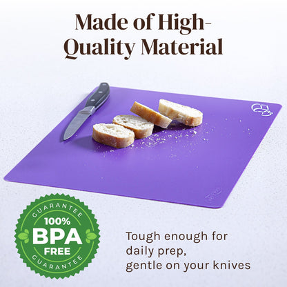 Flexible Cutting Board Mats with Food Icons