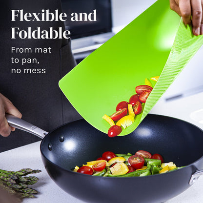 Flexible Cutting Board Mats with Food Icons