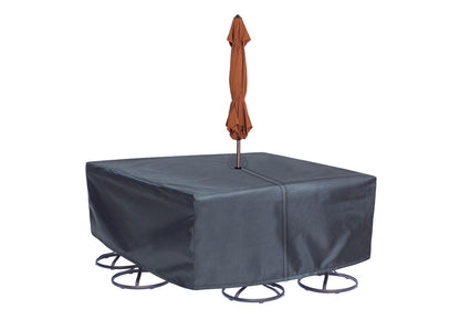 Round/Square Table Chair Cover 72" Velcro - 120''Wx120''Dx36''H - Mercury