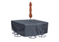 Round/Square Table Chair Cover 72" Velcro - 120''Wx120''Dx36''H - Mercury