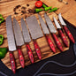 Custom Handmade Damascus Steel Kitchen Knives Set - 3 to 8 Inches
