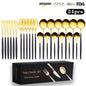 Cutlery Set Stainless Steel Knife Fork Set 24-Piece Tableware Set Golden Steak Knife Fork Spoon 6-Person Set