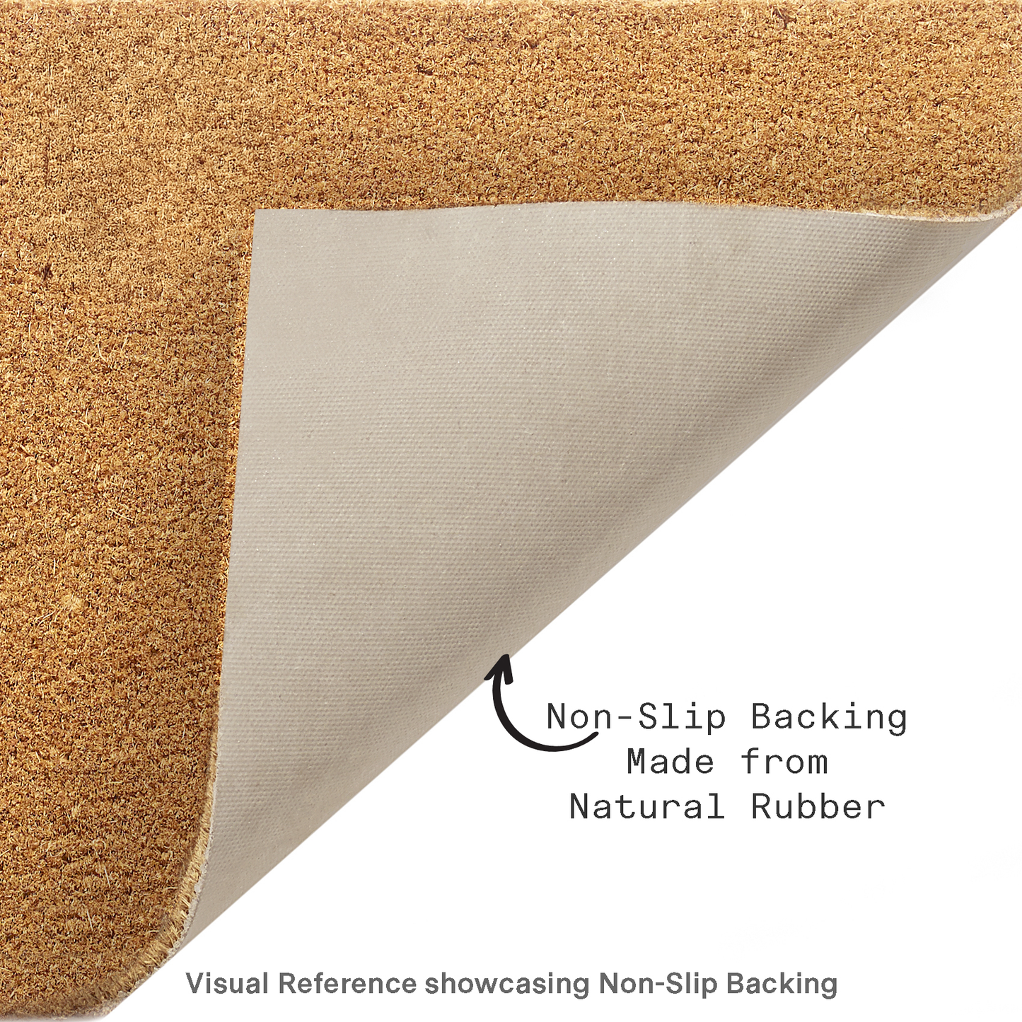 Black Border Coir Doormat