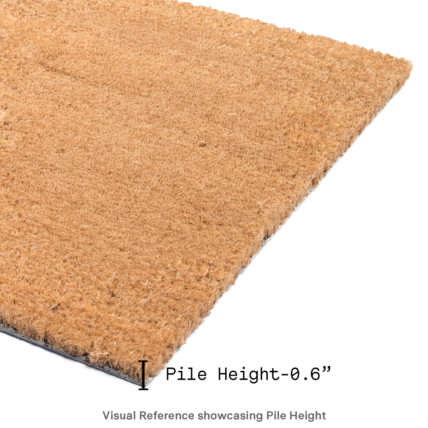 Black Border Coir Doormat