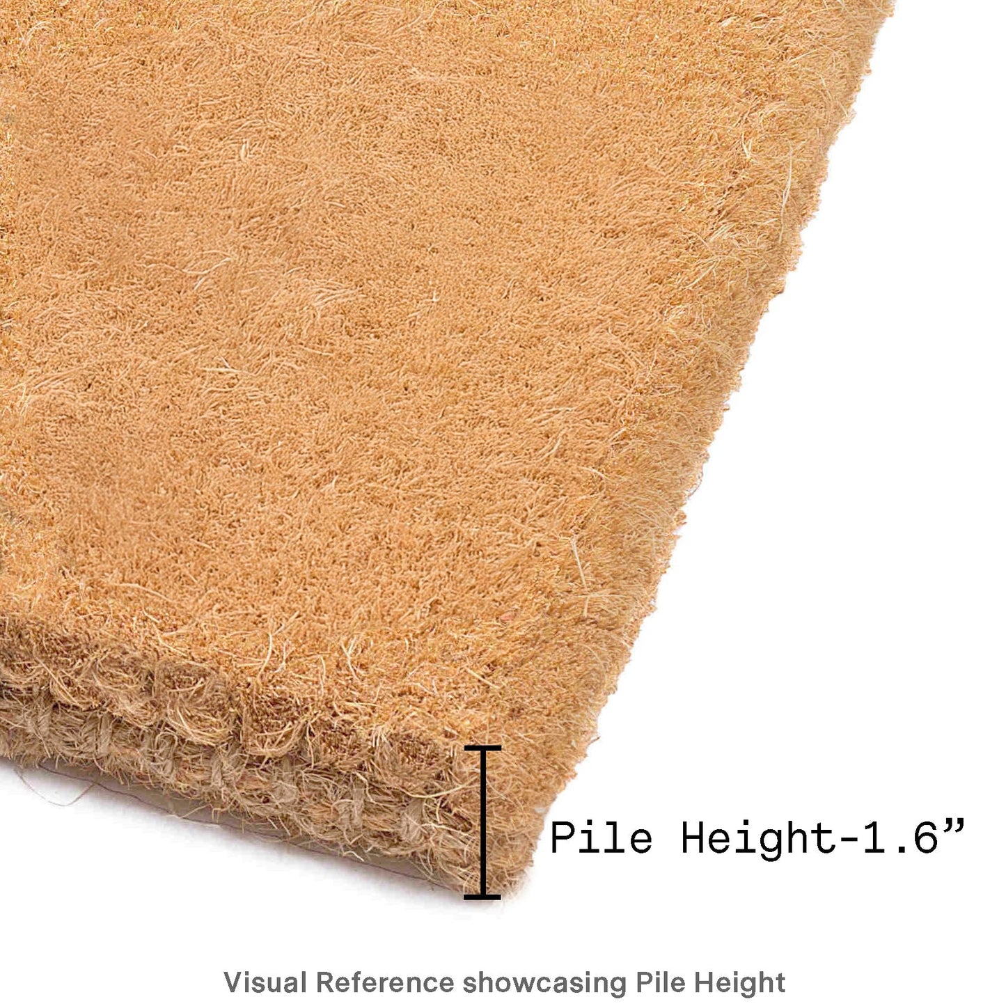 Black Border Coir Doormat
