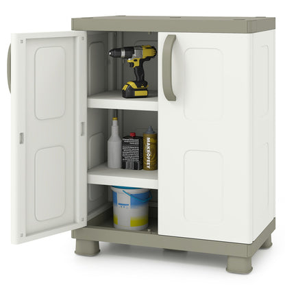 Freestanding Buffet Cabinet Sideboard with 2 Doors and Adjustable Shelves for Kitchen and Garage