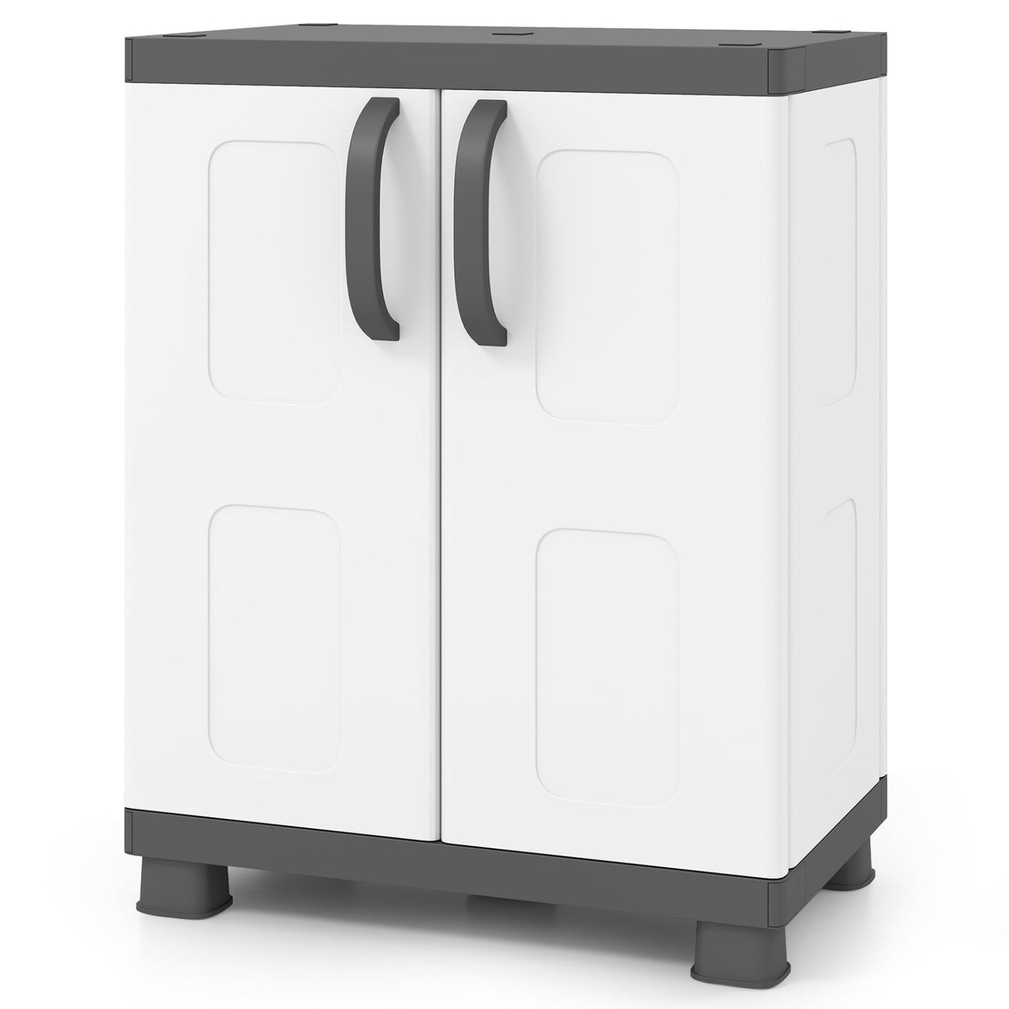 Freestanding Buffet Cabinet Sideboard with 2 Doors and Adjustable Shelves for Kitchen and Garage