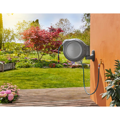 Retractable Hose Reel RollUp 50 ft. Auto retracting & ready-to-use