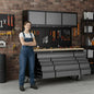 Overhead Pro 72" Rolling Tool Chest | 79" Tall | 24" Deep | 14 Drawers | Overheads | Pegboard & Power Strip