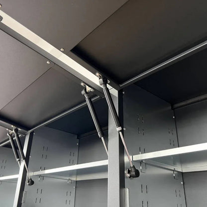 Overhead Pro 72" Rolling Tool Chest | 79" Tall | 24" Deep | 14 Drawers | Overheads | Pegboard & Power Strip