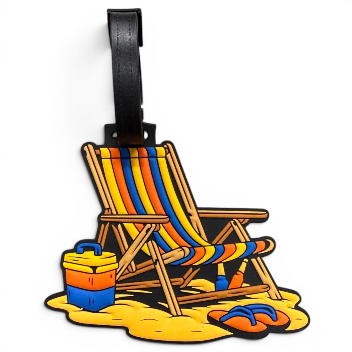 Beach Chair Clip-On Tag | Multi-Use Bag Tag, Travel Tag, Golf Accessory