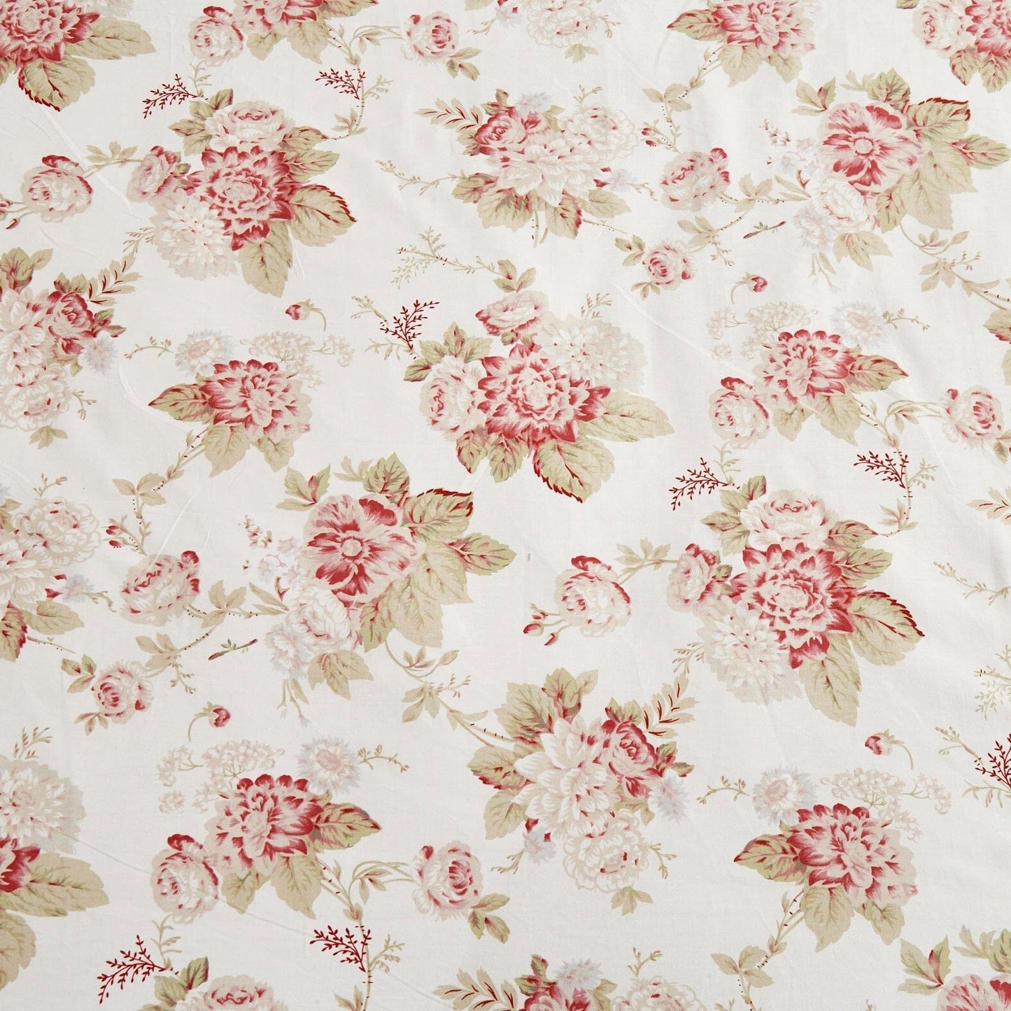 DaDa Bedding Hint of Mint Floral Cotton Fitted Sheet Set
