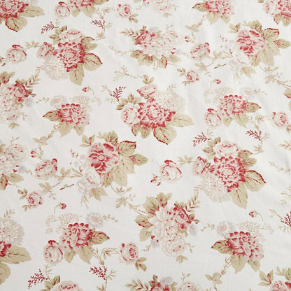 DaDa Bedding Hint of Mint Floral Cotton Fitted Sheet Set