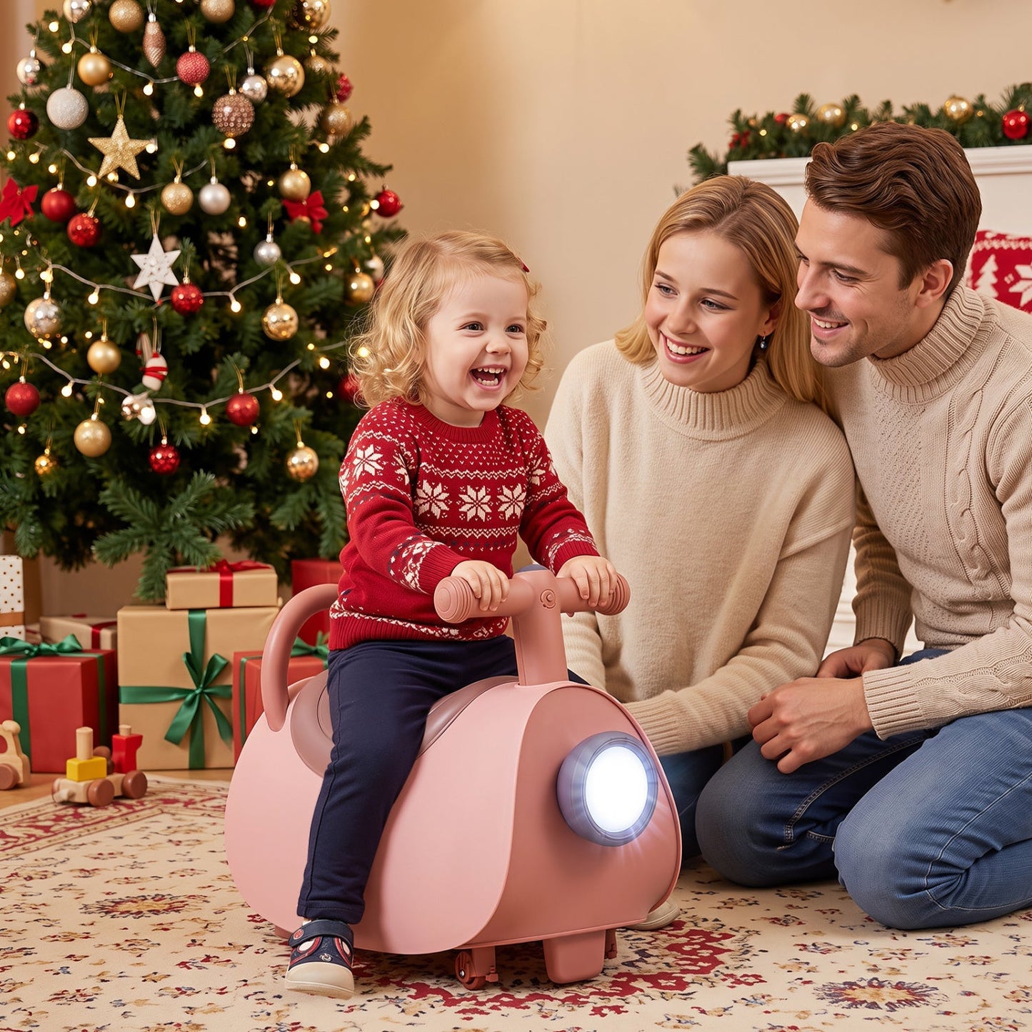 Kids Push Car with Music & Storage for 18-36 Months