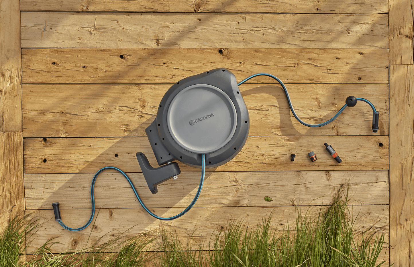 Retractable Hose Reel RollUp 50 ft. Auto retracting & ready-to-use