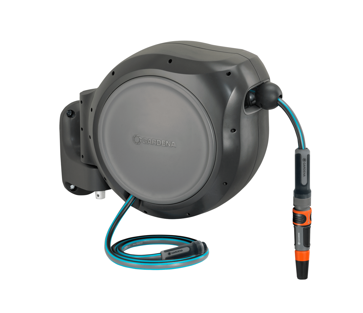 Retractable Hose Reel RollUp 50 ft. Auto retracting & ready-to-use