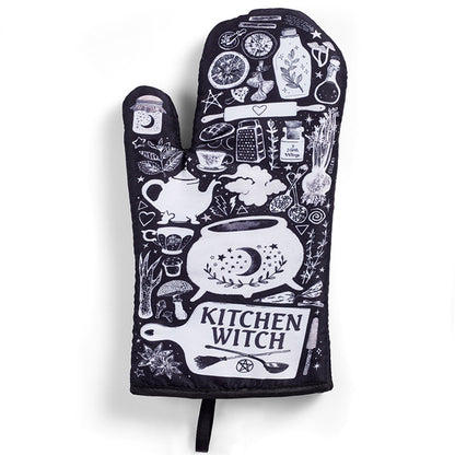 Kitchen Witch Oven Mitt Set
