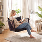 Hanging Rattan Porch Swing Chair with Cushions