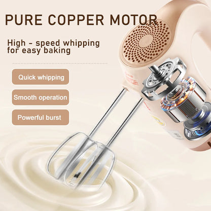 SUNATUR 300W Electric Hand Mixer 3 in 1 Mixer egg beater Baking appliances Handheld Blender machine with storage base Cream Whip