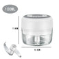 250/100ML Garlic Mincer USB Charging Powerful Mini Electric Garlic Chopper Portable Garlic Crusher Kitchen Food Chopper Unisex