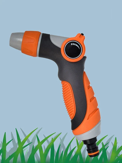 High Pressure Water Gun Thumb Control Water Hose Nozzle Sprayer 10 Modes Garden Sprinkler for Heavy Duty Washing Garden Watering