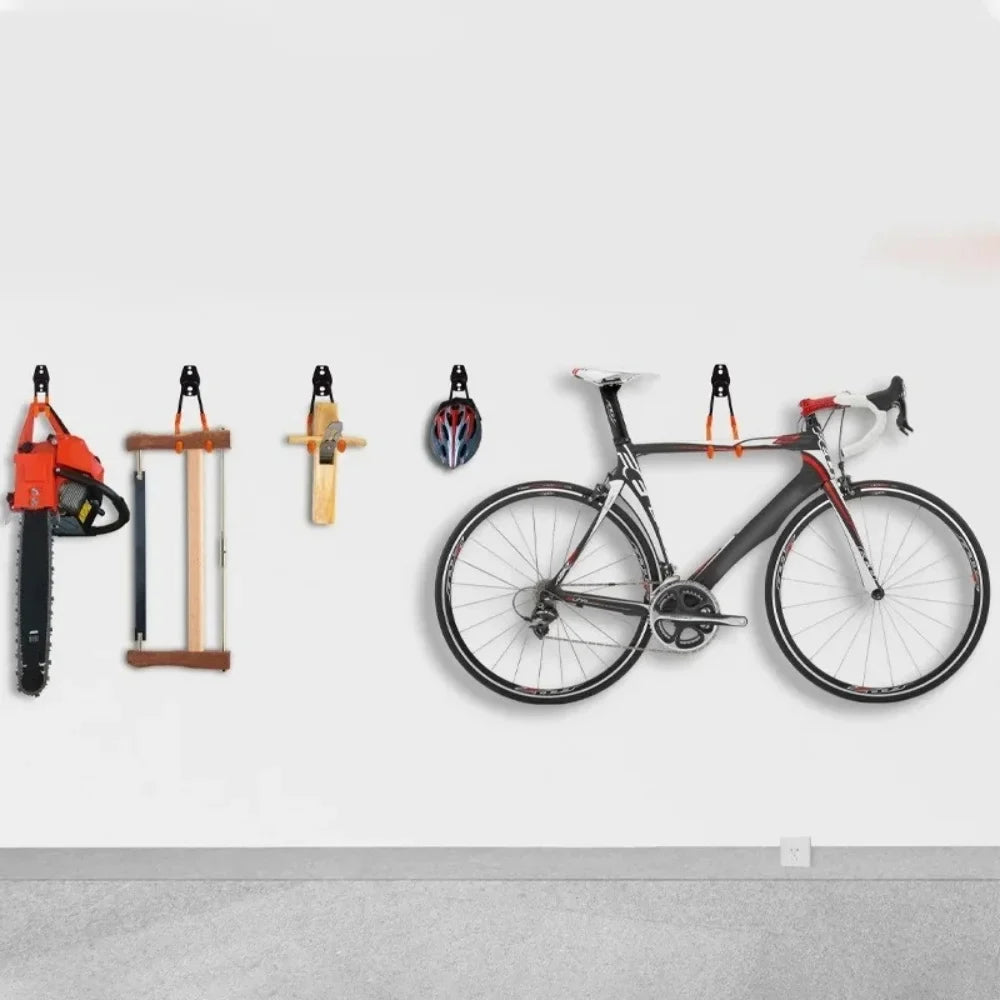1PC Heavy Duty Metal Hook Garage Organizer Wall Mount Bicycle Hanger Hooks Wall Mount Anti-slip Storage Hook Garage Storage Tool