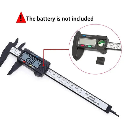 Electronic Digital Caliper 150mm/100mm | Carbon Fiber Vernier Gauge Micrometer Measuring Tool