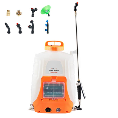 SucceBuy Battery Powered Backpack Sprayer With Adjustable Pressure Nozzles