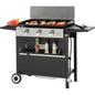Ceramic Coated Cast Iron Griddle Portable Propane Grill 33000 BTU