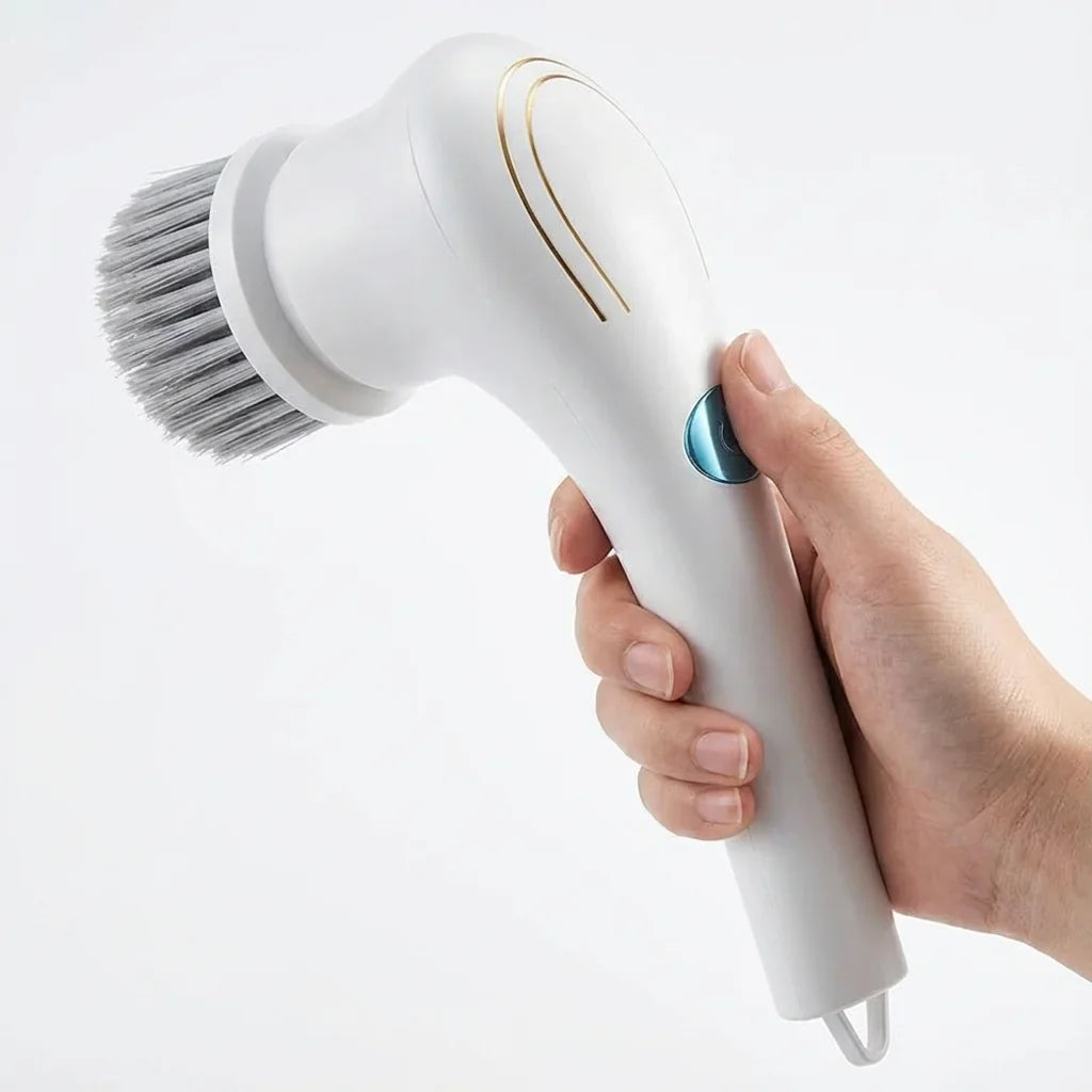 Effortless Electric Grease Scrubber Rechargeable Cordless Power Cleaning Brush