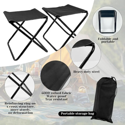 XIUWO Folding Camping Table With 2 Chairs