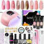 Limegirl UV Gel Kit With UV Lamp Magic Mirror Powder