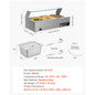 SucceBuy Commercial Food Warmer Stainless Steel Buffet With Glass Cover