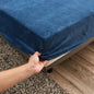 Winter Plush Elastic Fitted Sheet Double Bed Sheet Soft Warm Velvet Bedspread Mattress Cover Bed Linen Protector 90 150 160 180