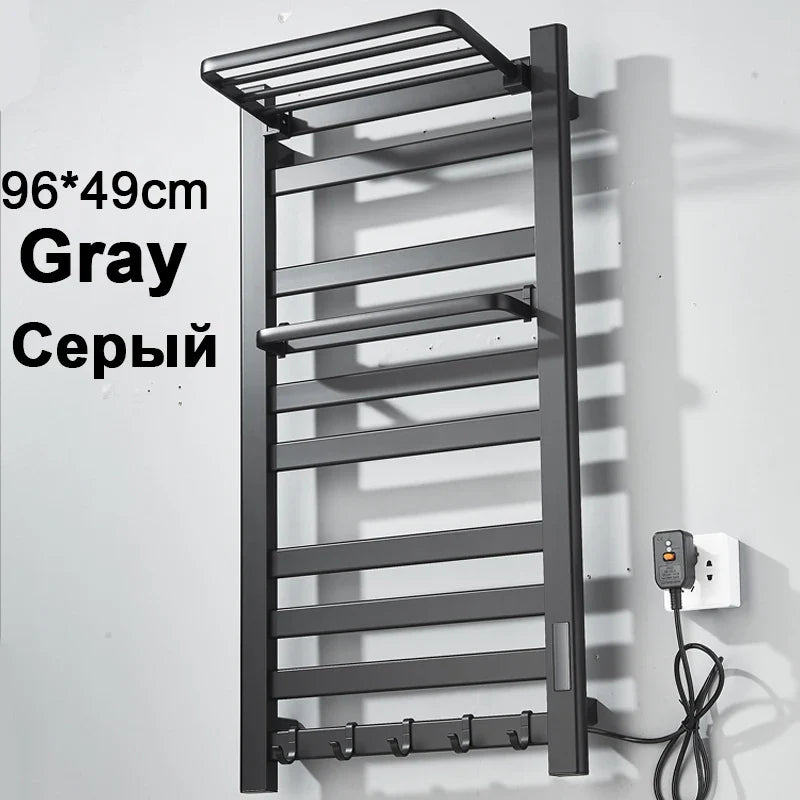 Shinesia Electric Towel Warmer Rack With Digital Display And Temperature Control