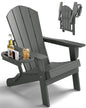 FOOWIN Folding Adirondack Chair With Cup Holder Outdoor