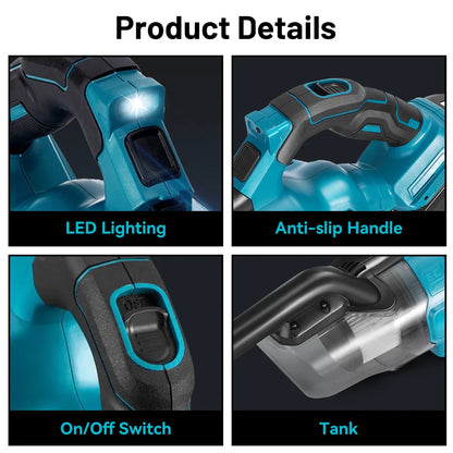 YEARTOP 18V Cordless Handheld Vacuum Cleaner For Makita Battery