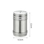Stainless Steel Spice Jar | Rotating Cover Salt and Pepper Shaker for Barbecue and Kitchen