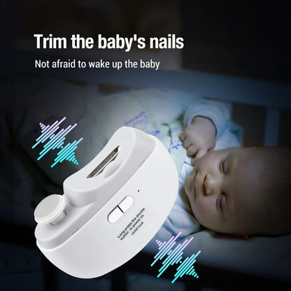 AFDEAL 2 In 1 Electric Nail Clippers Anti Splash Baby Nails
