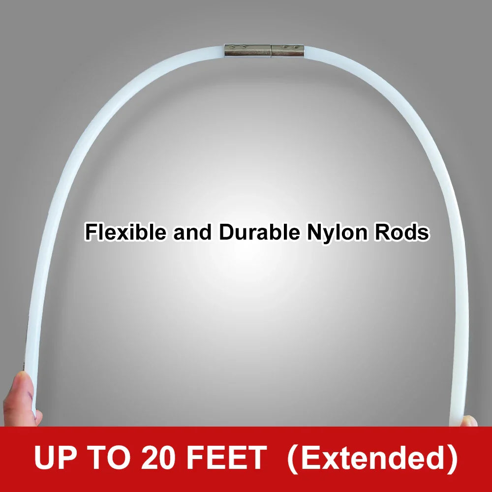 Dryer Vent Cleaning Kit With Flexible Rods And Chimney Brush