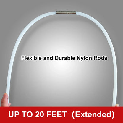 Dryer Vent Cleaning Kit With Flexible Rods And Chimney Brush