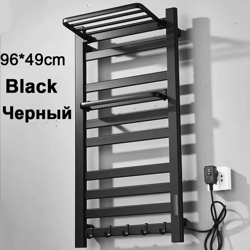 Shinesia Electric Towel Warmer Rack With Digital Display And Temperature Control
