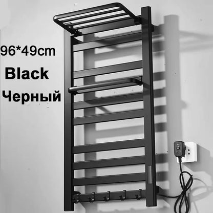 Shinesia Electric Towel Warmer Rack With Digital Display And Temperature Control