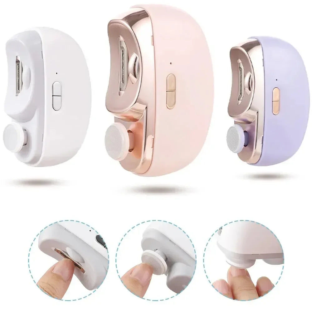 AFDEAL 2 In 1 Electric Nail Clippers Anti Splash Baby Nails